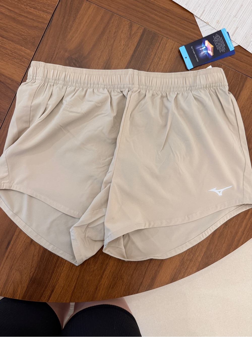 NWT Mizuno Women's Tan Lightweight Athletic Shorts